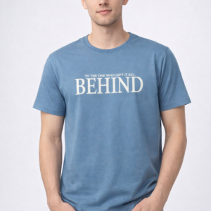 Men’s Cotton Graphic Printed Oversized T-Shirt (Dusty Blue)