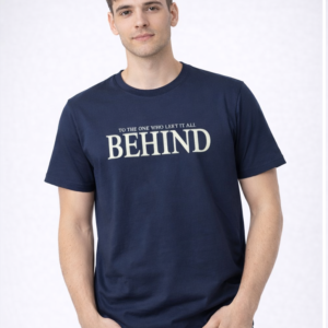 Men’s Cotton Graphic Printed Oversized T-Shirt (Navy Blue)